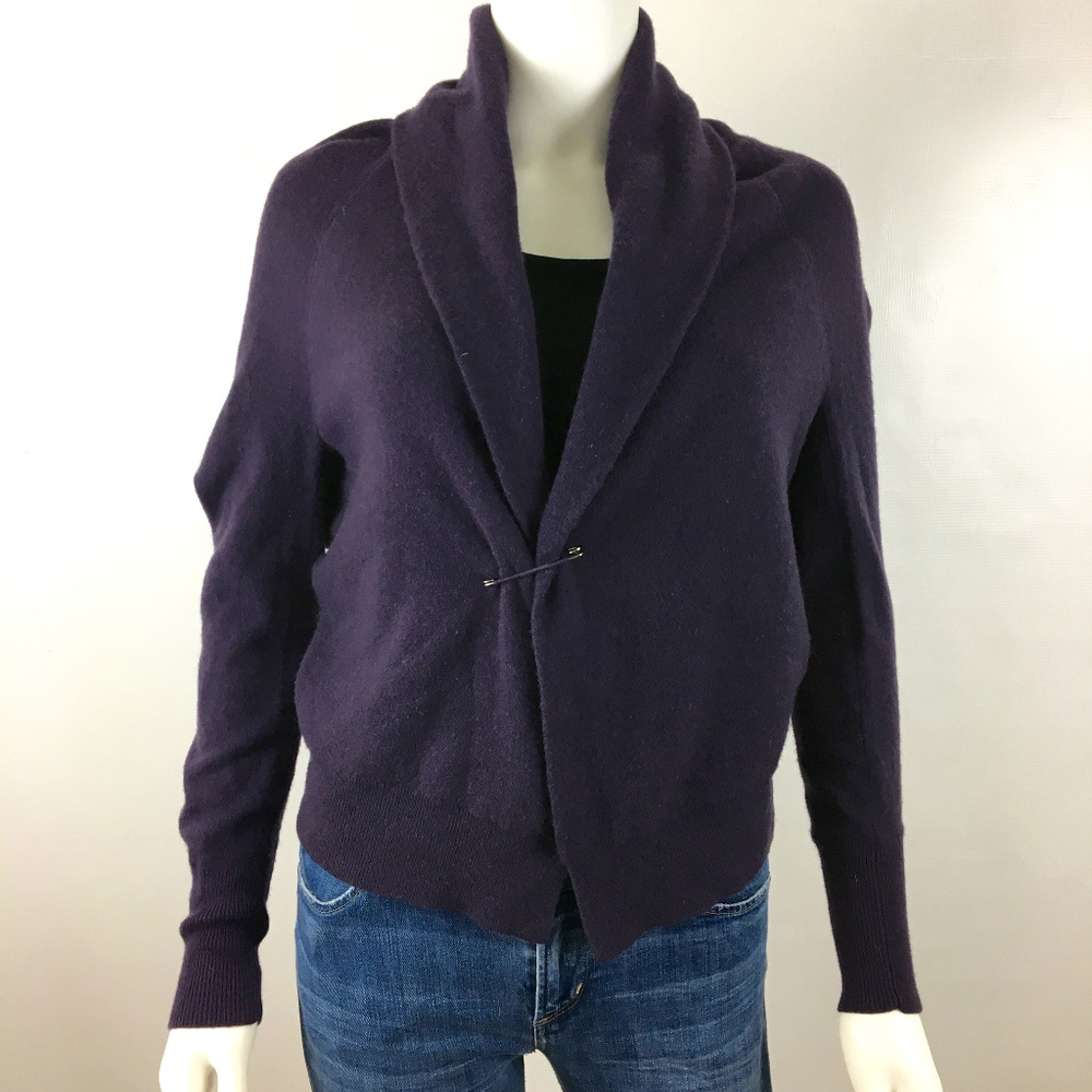 Vince Women's size S Purple 100% Cashmere Cardigan